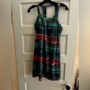 PRANA - sporty multicolour sundress with in-built bra support